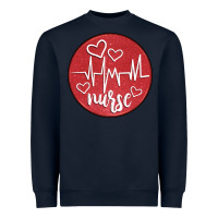 Navy nurse coaster Heavyweight Sweatshirt - CowGirlArtShop