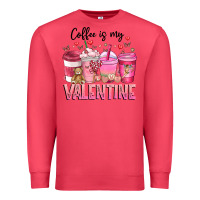 Cardinal Coffee Is MY Valentine Premium Sweatshirt - CowhideDigitalArt