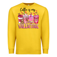 Lemon Coffee Is MY Valentine Premium Sweatshirt - CowhideDigitalArt