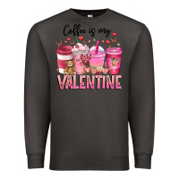 Smoke Coffee Is MY Valentine Premium Sweatshirt - CowhideDigitalArt