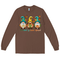 Chestnut Thankful grateful blessed Long Sleeve Tee - NancyCooperArtShop