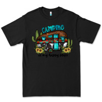 Black camping is my happy place2 Premium Tee - JahusDesignShop