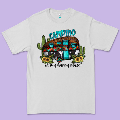 Camping Is My Happy Place2 Premium Tee Designed By Jahusdesignshop