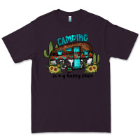 Plum camping is my happy place2 Premium Tee - JahusDesignShop