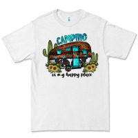 White camping is my happy place2 Premium Tee - JahusDesignShop