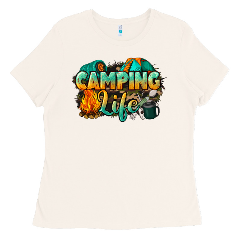 Camping Life Ladies Tee by NancyCooperArtShop | Teevron