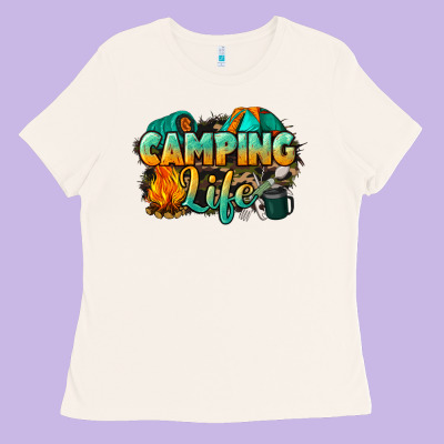 Camping Life Ladies Tee Designed By Nancycooperartshop