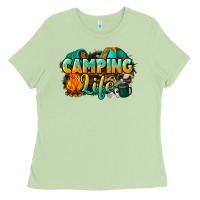 Matcha camping life Ladies Tee - NancyCooperArtShop