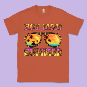 Hot Mom Summer Classic Tee Designed By Barkaloodesign