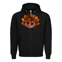 Black turkey and leopard pattern and thanksgiving hat bbs Zipper Hoodie - BundleAndBundleShop