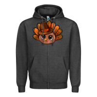 Charcoal Heather turkey and leopard pattern and thanksgiving hat bbs Zipper Hoodie - BundleAndBundleShop