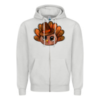 Dove Grey turkey and leopard pattern and thanksgiving hat bbs Zipper Hoodie - BundleAndBundleShop