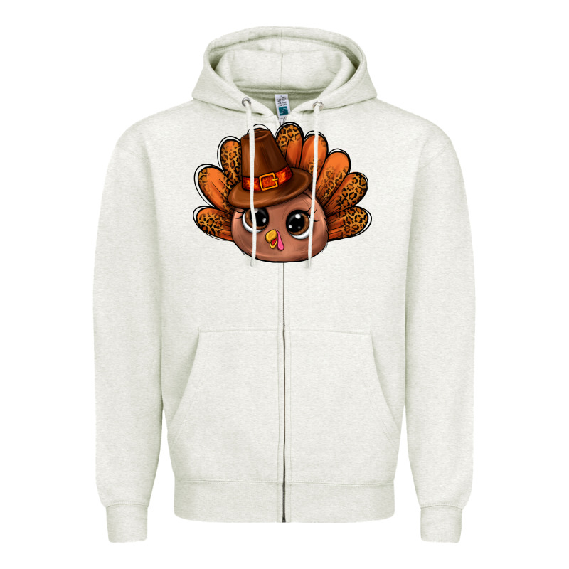 Turkey And Leopard Pattern And Thanksgiving Hat Bbs Zipper Hoodie by BundleAndBundleShop | Teevron