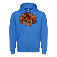 True Royal turkey and leopard pattern and thanksgiving hat bbs Zipper Hoodie - BundleAndBundleShop
