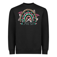 Black nurse rainbow Heavyweight Sweatshirt - CowGirlArtShop