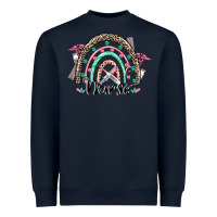 Navy nurse rainbow Heavyweight Sweatshirt - CowGirlArtShop