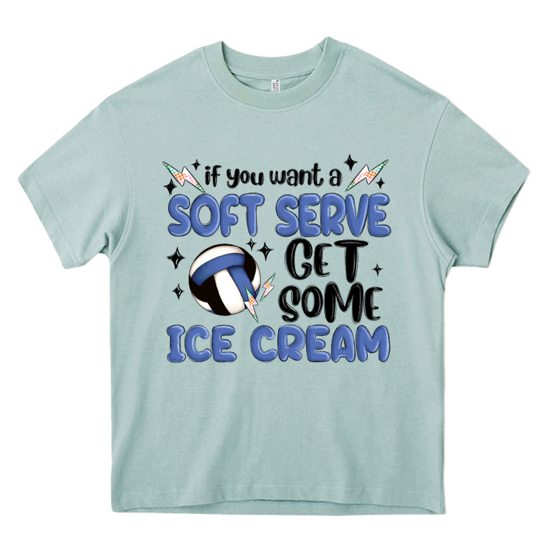 If You Want A Soft Serve Get Some Ice Cream Heavy Core Tee by MaliasSmallBusiness | Teevron