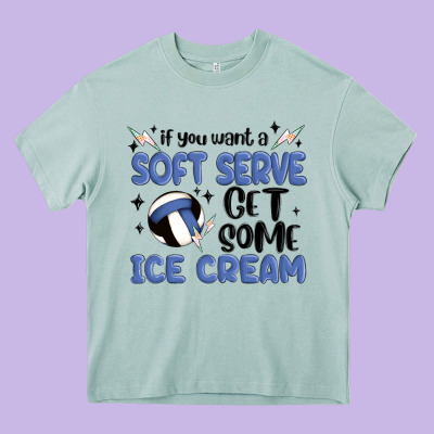 If You Want A Soft Serve Get Some Ice Cream Heavy Core Tee Designed By Maliassmallbusiness