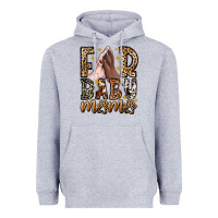 Heather Grey Fur Baby Mama Dog Heavyweight Hoodie - CowhideDigitalArt