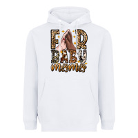 White Fur Baby Mama Dog Heavyweight Hoodie - CowhideDigitalArt