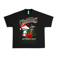 Black All I Want For Christmas Is You Just Kidding I Want Coffee Urban Heavy Tee - Bettercallsaul