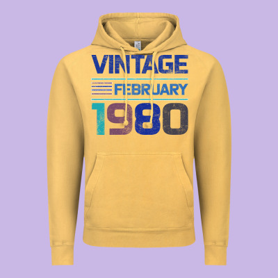 Vintage February 1980 Vintage Hoodie Designed By Bettercallsaul
