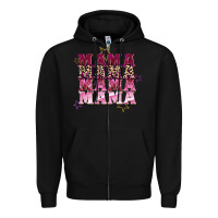 Black Mama mama mama mama Mother's Day Zipper Hoodie - FaDigitalArtStudio