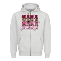 Mama Mama Mama Mama Mother's Day Zipper Hoodie | Teevron