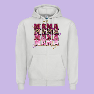 Mama Mama Mama Mama Mother's Day Zipper Hoodie Designed By Fadigitalartstudio