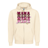 Sandshell Mama mama mama mama Mother's Day Zipper Hoodie - FaDigitalArtStudio