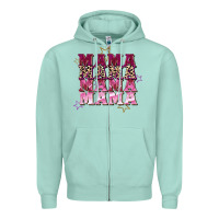 Seafoam Mama mama mama mama Mother's Day Zipper Hoodie - FaDigitalArtStudio