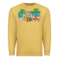 Antique Gold Cruise Life Premium Sweatshirt - CowhideDigitalArt
