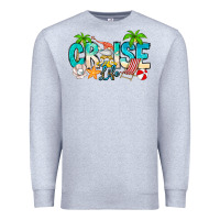 Heather Grey Cruise Life Premium Sweatshirt - CowhideDigitalArt