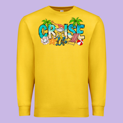 Cruise Life Premium Sweatshirt Designed By Cowhidedigitalart