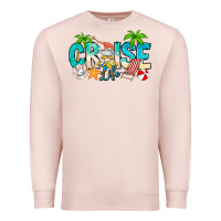 Pale Pink Cruise Life Premium Sweatshirt - CowhideDigitalArt