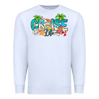 White Cruise Life Premium Sweatshirt - CowhideDigitalArt
