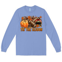 Colony Blue Tis' the season American Football Long Sleeve Tee - NancyCooperArtShop