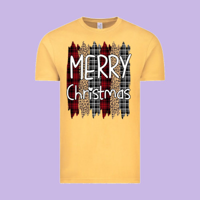 Merry Christmas Leopard Print Vintage Tee Designed By Bettercallsaul