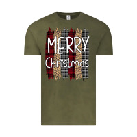 Vintage Olive merry christmas leopard print Vintage Tee - Bettercallsaul
