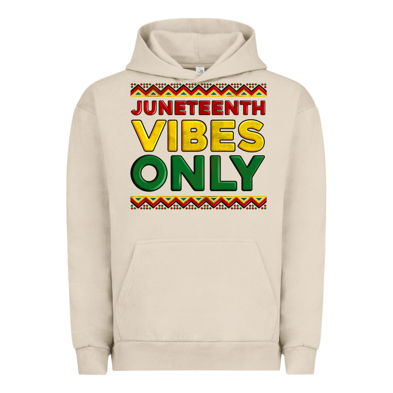 Juneteenth Vibes Only Urban Hoodie by Artiststas | Teevron