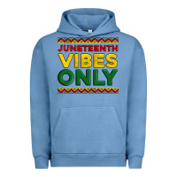 Pigment Pebble Blue juneteenth vibes only Urban Hoodie - Artiststas