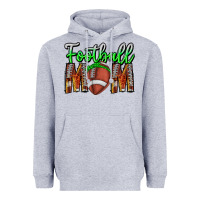 Heather Grey football mom Heavyweight Hoodie - CowhideDigitalArt