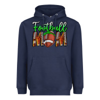Navy football mom Heavyweight Hoodie - CowhideDigitalArt