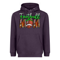 Plum football mom Heavyweight Hoodie - CowhideDigitalArt