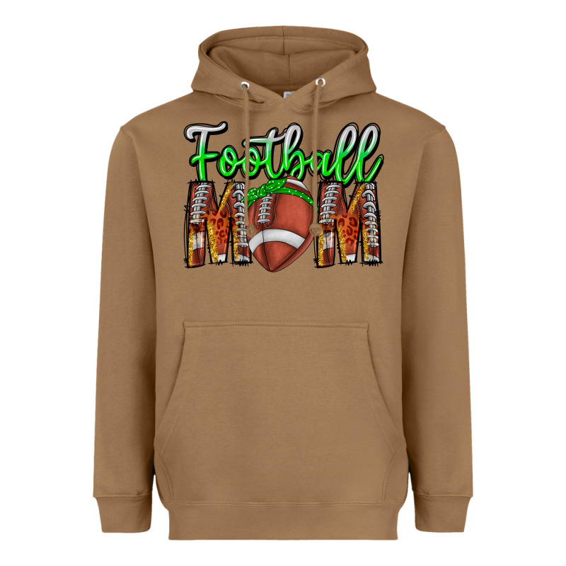 Football Mom Heavyweight Hoodie by CowhideDigitalArt | Teevron