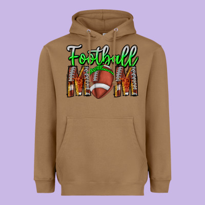 Football Mom Heavyweight Hoodie Designed By Cowhidedigitalart