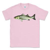 Bubblegum Pink Striped Bass Classic Tee - LillyAllenDesigns