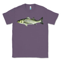 Lavender Striped Bass Classic Tee - LillyAllenDesigns