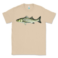 Mushroom Striped Bass Classic Tee - LillyAllenDesigns
