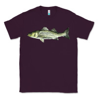 Plum Striped Bass Classic Tee - LillyAllenDesigns